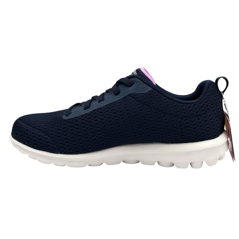 Skechers Women's Go Walk Travel Fun Journey Sneakers Size 5.5 Wide Nave Blue - Picture 6 of 11